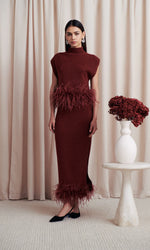 Load image into Gallery viewer, Kelsei Feather Knit Top
