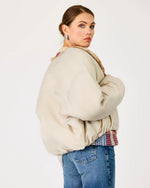 Load image into Gallery viewer, Camden Khaki Bomber Jacket

