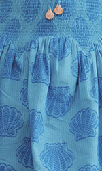 Load image into Gallery viewer, Lapis Seashell Mini Dress

