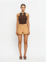 Load image into Gallery viewer, Tan Cameron Denim Short
