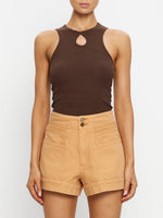 Load image into Gallery viewer, Tan Cameron Denim Short
