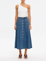 Load image into Gallery viewer, Rita Denim Midi Skirt
