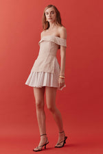 Load image into Gallery viewer, Grace Beige Wht Dress
