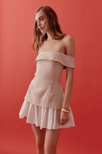 Load image into Gallery viewer, Grace Beige Wht Dress
