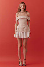 Load image into Gallery viewer, Grace Beige Wht Dress
