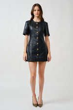 Load image into Gallery viewer, Taylor Faux Leather Dress
