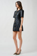 Load image into Gallery viewer, Taylor Faux Leather Dress

