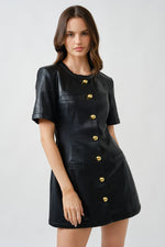 Load image into Gallery viewer, Taylor Faux Leather Dress
