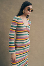 Load image into Gallery viewer, Priscilla Multi Stripe Dress
