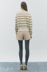 Load image into Gallery viewer, Sage Oatmeal Multi Cardigan
