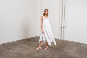 Handkerchief Embroidered Midi Dress