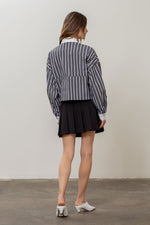 Load image into Gallery viewer, Charcoal Stripe Shirt
