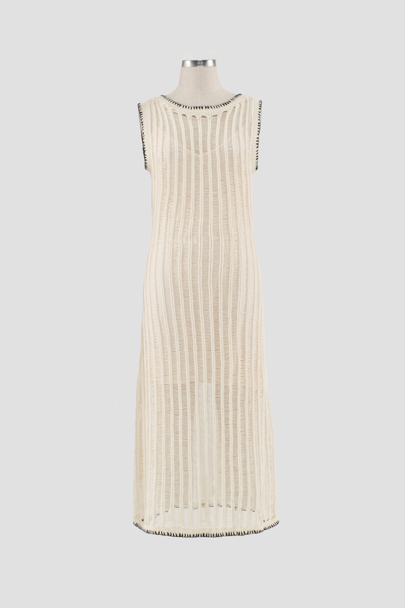 Ivory Knit Midi Dress