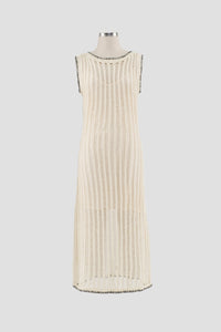 Ivory Knit Midi Dress