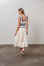 Load image into Gallery viewer, Striped Knit Top Midi Dress
