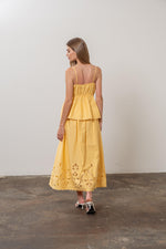 Load image into Gallery viewer, Spaghetti Strap Eyelet Detail Top

