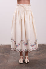 Load image into Gallery viewer, Scallop Hem Midi Skirt
