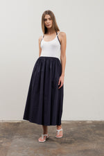 Load image into Gallery viewer, Spaghetti Knit Top Midi Dress
