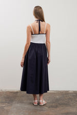 Load image into Gallery viewer, Spaghetti Knit Top Midi Dress
