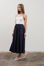 Load image into Gallery viewer, Spaghetti Knit Top Midi Dress
