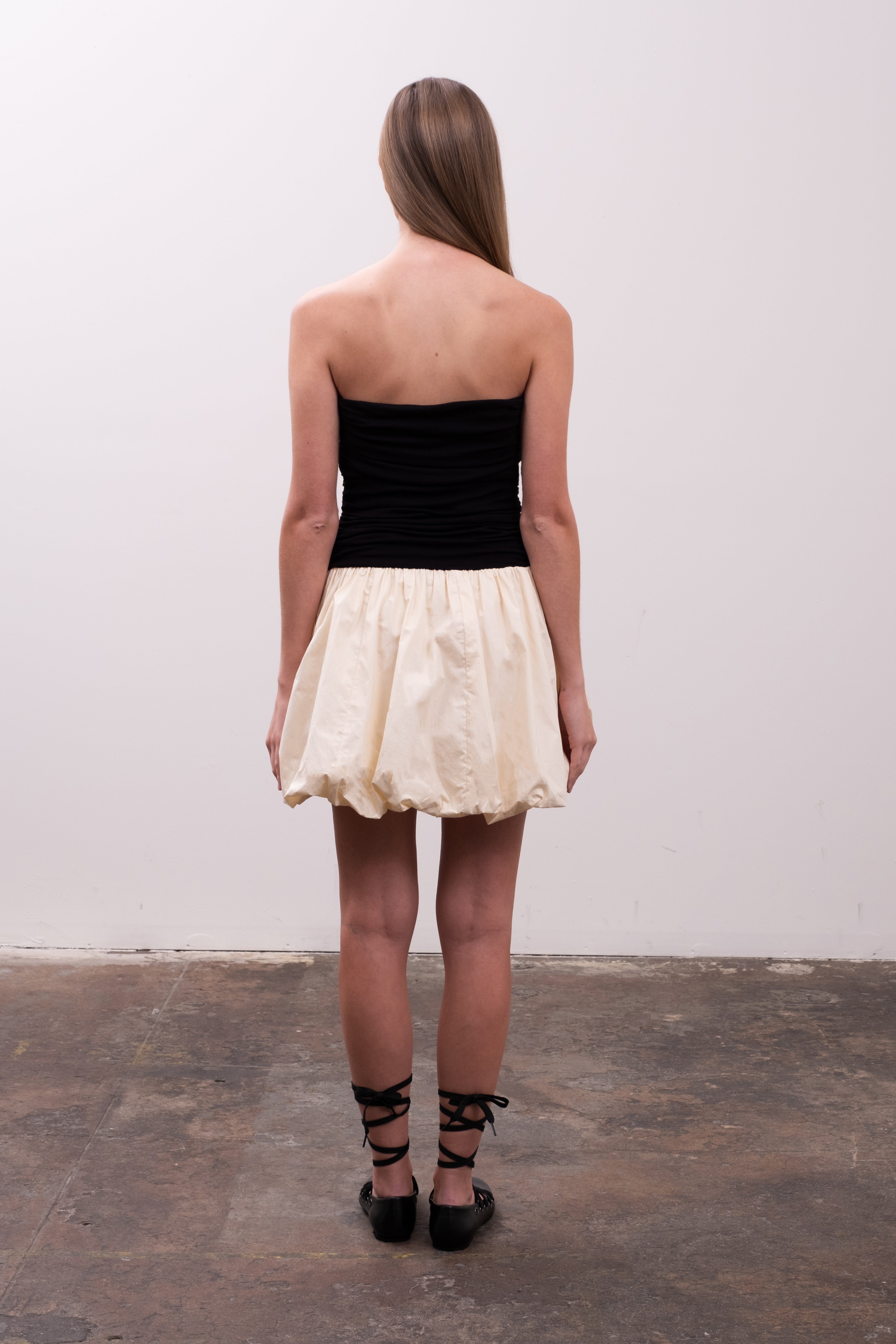Strapless Two Tone Bubble Dress