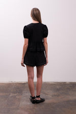 Load image into Gallery viewer, Puff Sleeve Front Tie Detail Top

