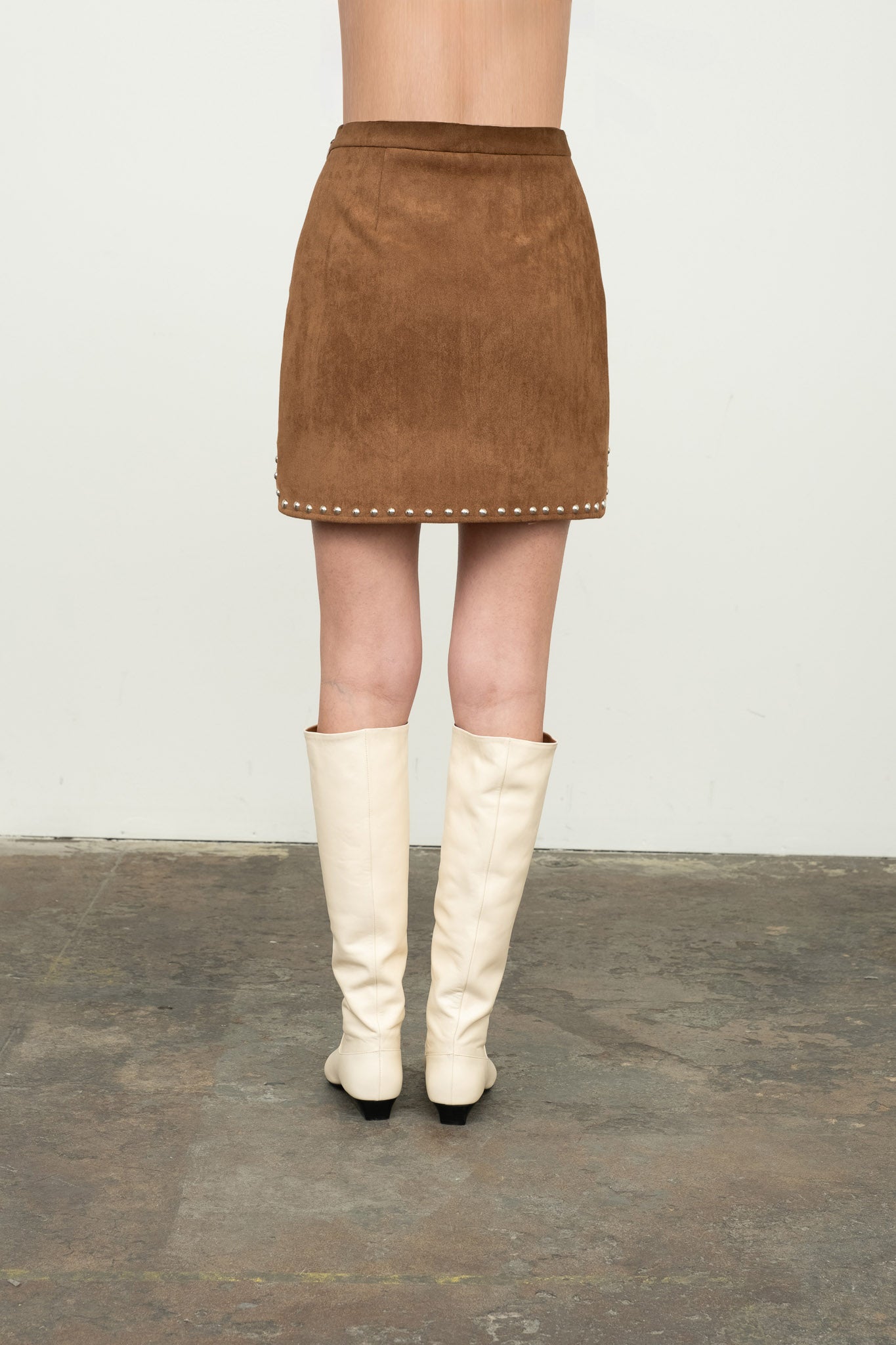 Stud Detail Mini Skirt