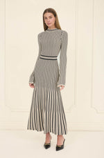 Load image into Gallery viewer, Pleated Sweater Midi Dress
