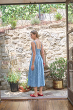 Load image into Gallery viewer, Geo Denim Midi Dress
