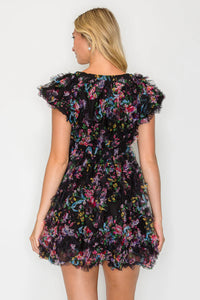 Whisper Bloom Mini Dress