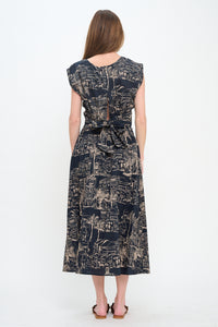 Santorini Sketch Midi Skirt