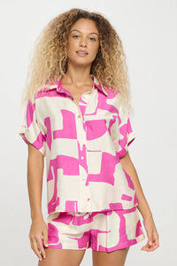 Fuchsia Wave Top
