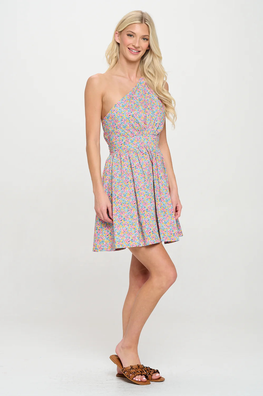 Mykonos One Shoulder Dress
