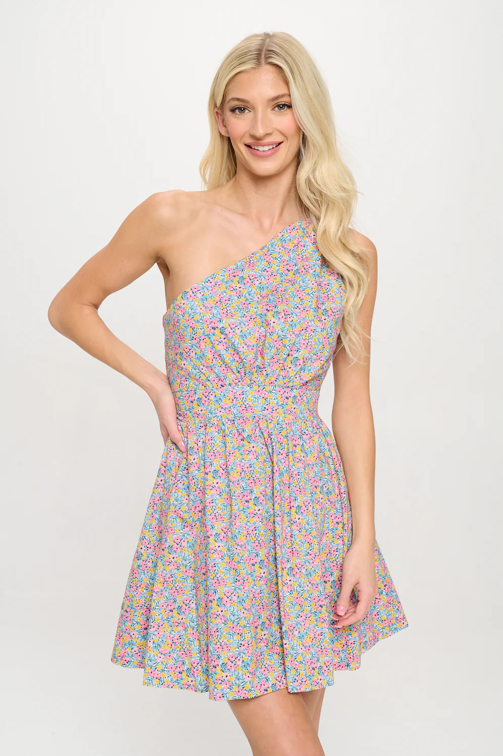 Mykonos One Shoulder Dress