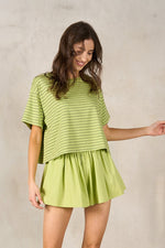 Load image into Gallery viewer, Pin-Stripe SS Top
