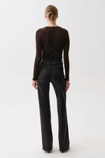 Load image into Gallery viewer, Evie Coated High Rise Slim Boot
