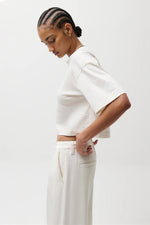 Load image into Gallery viewer, Soft White Mae Cropped Tee
