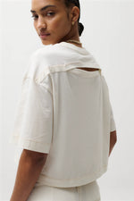 Load image into Gallery viewer, Soft White Mae Cropped Tee
