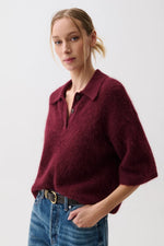 Load image into Gallery viewer, Nadya Boxy Polo Sweater
