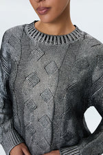 Load image into Gallery viewer, Gilded Midnight Everly Sweater
