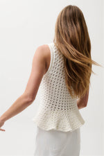 Load image into Gallery viewer, Anna Peplum Sweater Tank
