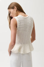 Load image into Gallery viewer, Anna Peplum Sweater Tank

