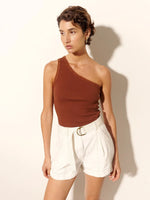 Load image into Gallery viewer, Pippa Cream Denim Short
