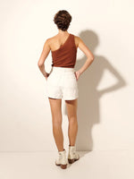 Load image into Gallery viewer, Pippa Cream Denim Short
