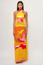 Load image into Gallery viewer, High Neck Maxi Dress
