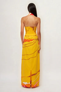 High Neck Maxi Dress