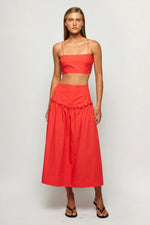 Load image into Gallery viewer, Cardinal Shift Midi Skirt
