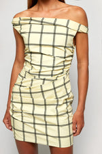 Load image into Gallery viewer, Rolled Shoulder Mini Dress
