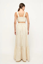 Load image into Gallery viewer, Porcelain Tiered Maxi Skirt
