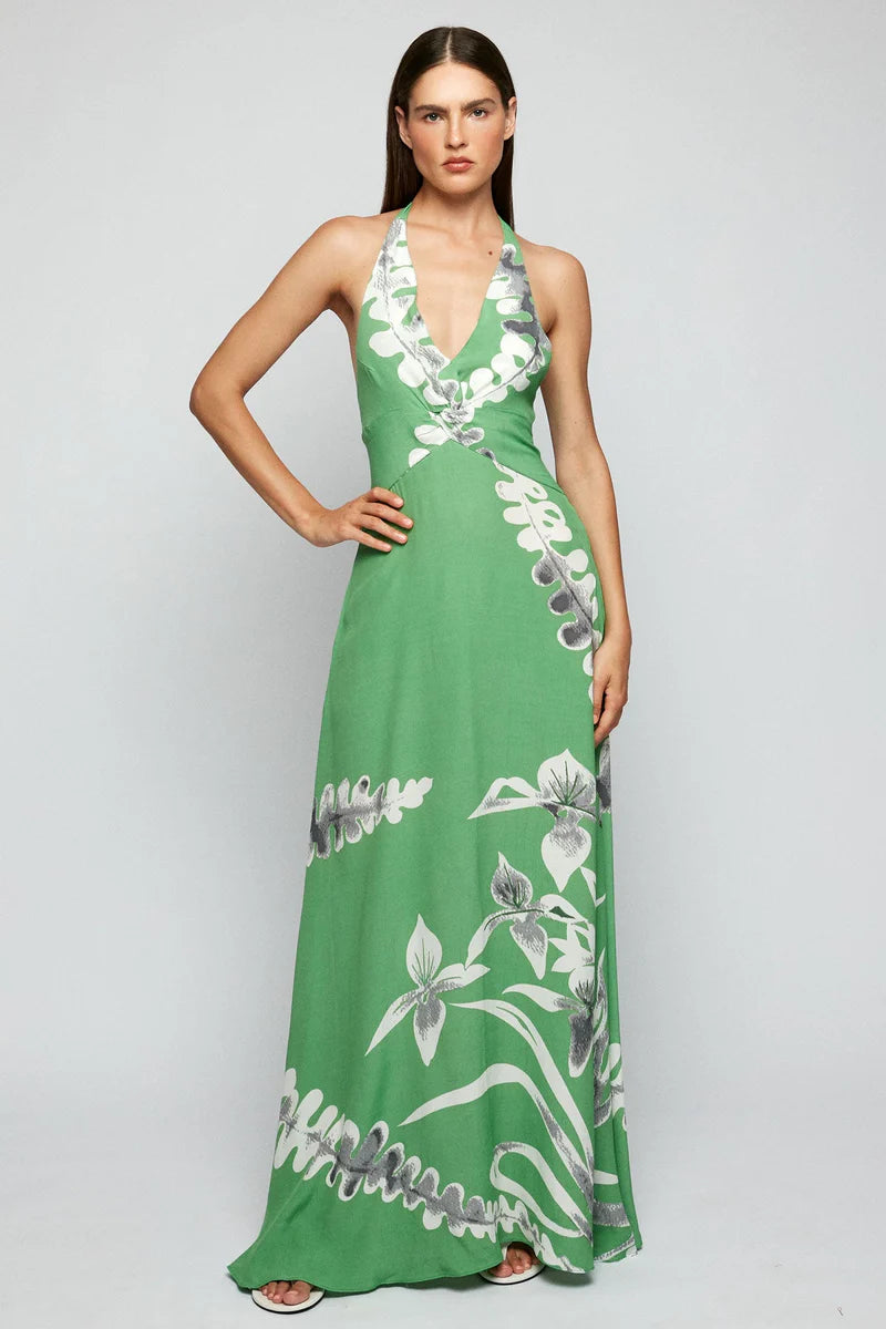 Mint Blossom Maxi Dress